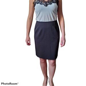 Simon Chang Black Pencil Skirt